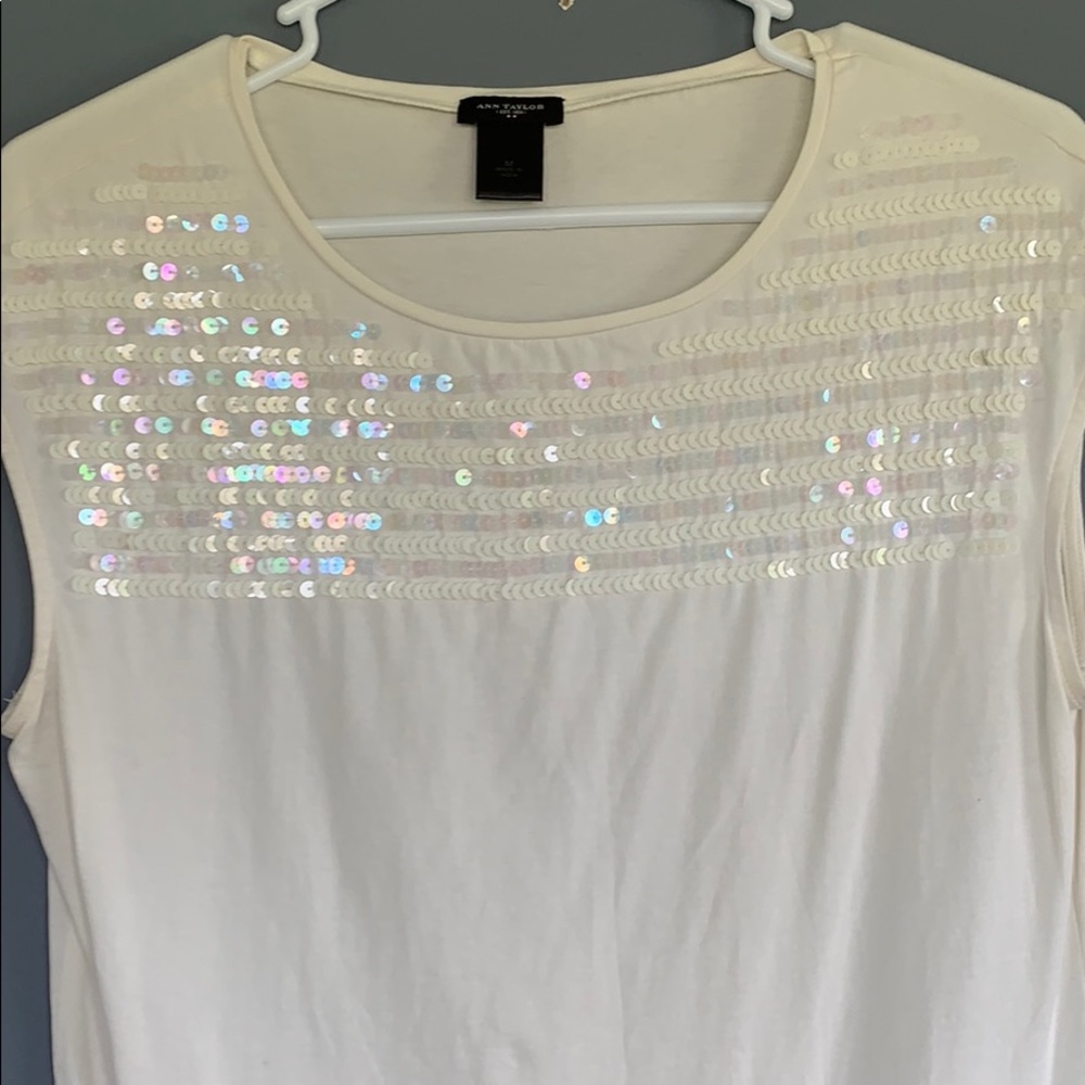 Ann Taylor sequin shirt